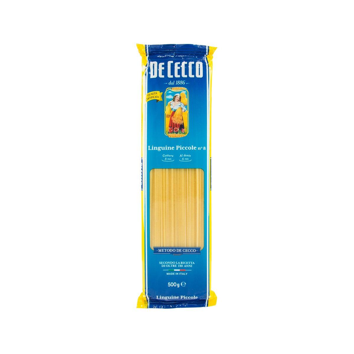 DE CECCO linguine piccole pasta, 500 g bag of dry golden noodles