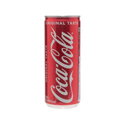 Coca-Cola Coke red soda can with white script logo and 'Original Taste' label