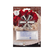 Pastry piping bag set with squeezer cap and 6 metal tips in retail package