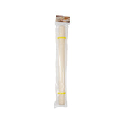 KAI rolling pin with light wooden shaft and yellow end accents