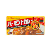 Mild curry roux mix package with curry bowl graphic and yellow branding
