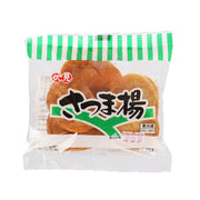 Deep-fried satsuma fish cake snack, 7-piece pack in green-striped bag