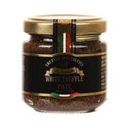 LA RUSTICHELLA white truffle pate jar with gold lid, brown paste, front label