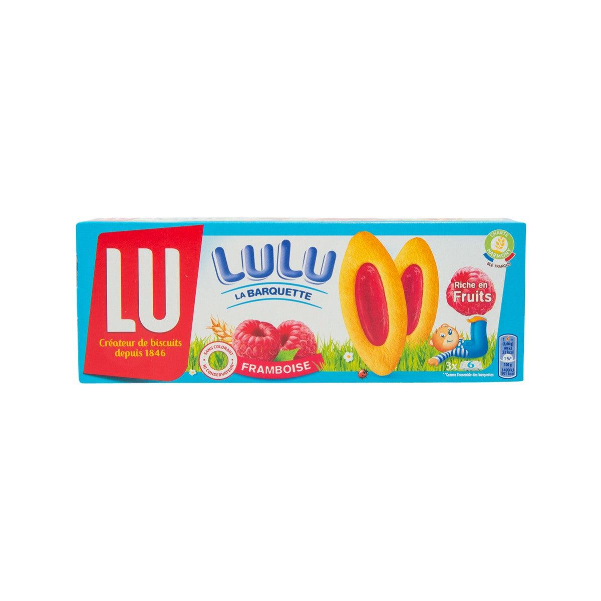 LU La Barquette raspberry soft biscuits pack, 3x6 pieces