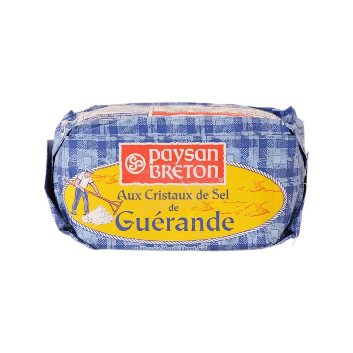 PAYSAN BRETON churned butter with sea salt, Guerande, packaged in blue wrapper