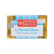 Unsalted butter 200g wrapped in gold and blue with PAYSAN BRETON front label