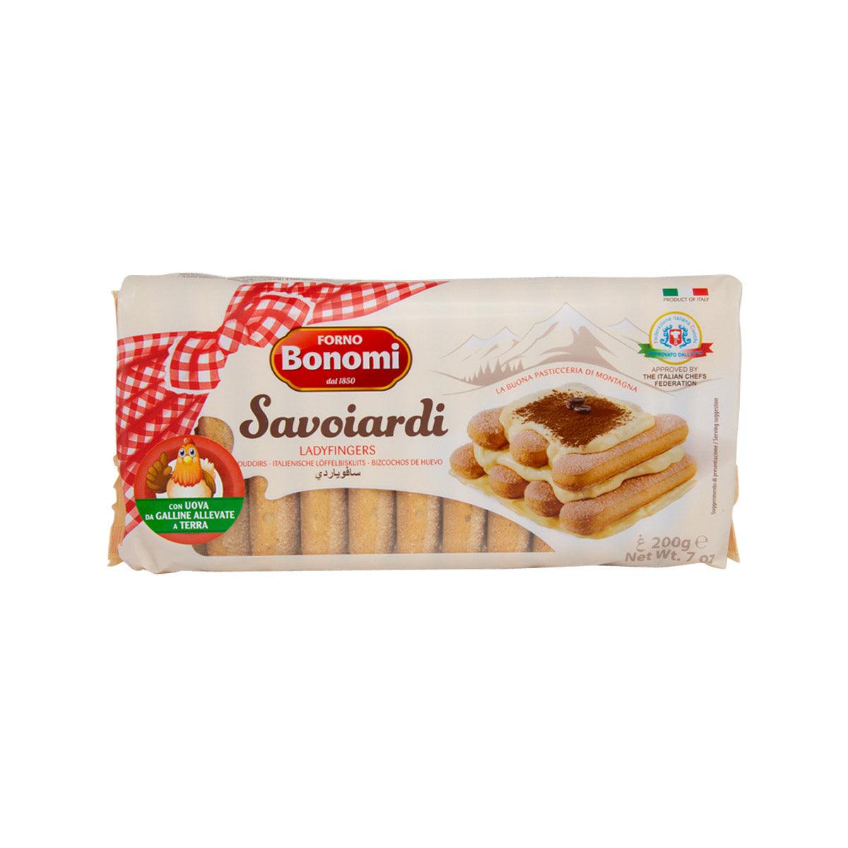 FORNO BONOMI lady fingers biscuit pack, 200 g, red check design