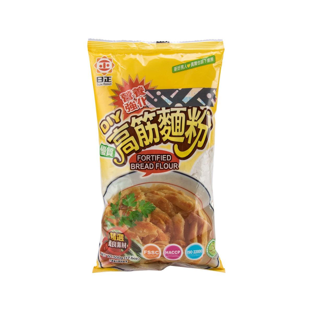 SUNLIGHT fortified bread flour pouch, front label and bread illustration