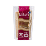 TAIKOO golden granulated sugar pouch, 350g, beige sugar granules visible through window