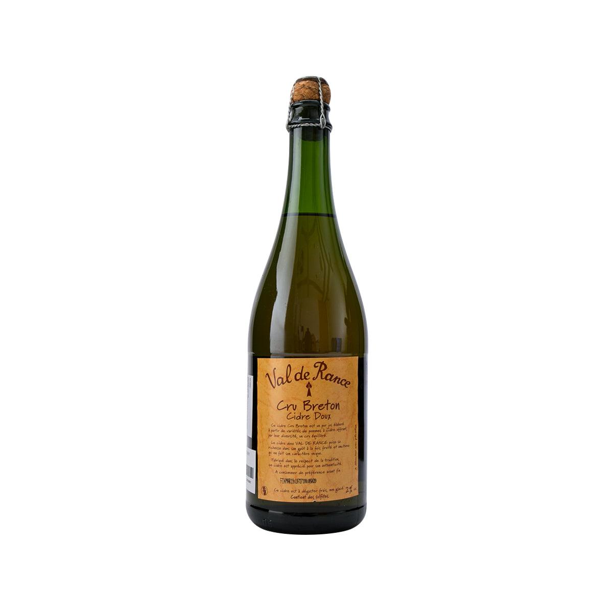 VAL DE RANCE sweet cider bottle with side label and orange front label