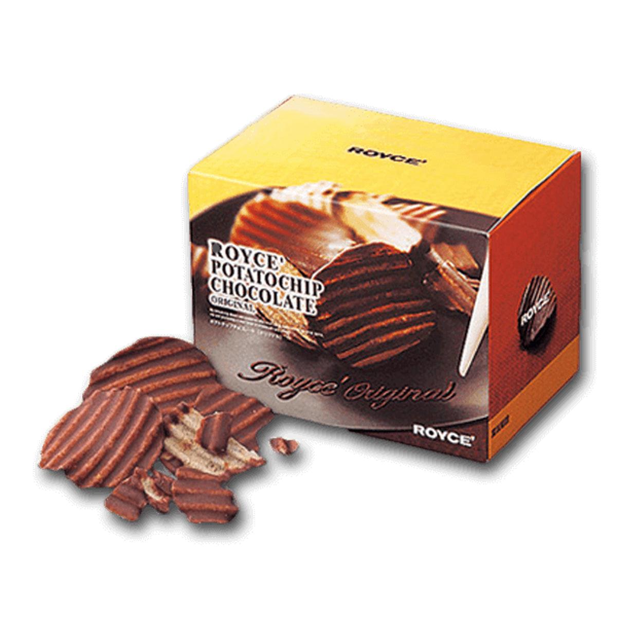 ROYCE' Potatochip Chocolate box with chocolate-coated potato chips, Original flavor