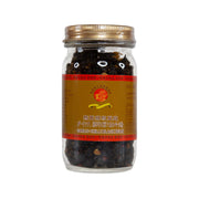LAMMA ISLAND garlic chili black bean jar with glass container and golden lid