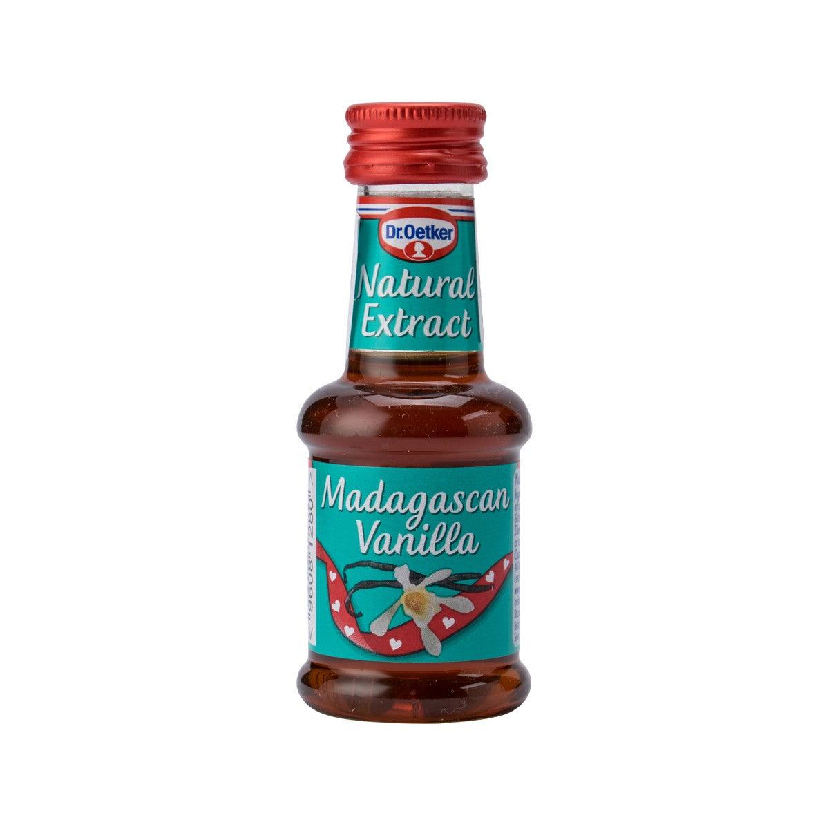 Dr.Oetker Madagascar vanilla extract bottle, 35 mL, red cap