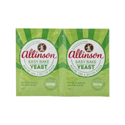 Allinson Easybake yeast sachets, green packs with two 7g pouches