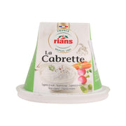 rians La Cabrette goat's milk cheese in green wedge-style pack, 150 g