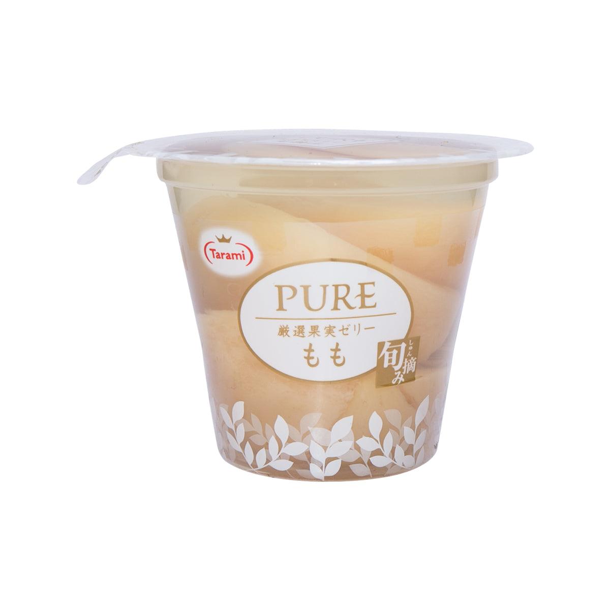 TARAMI Pure Jelly peach in 270g plastic tub with lid and front label