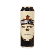 Murphys Irish Stout beer can, black design with ALC 4% vol text