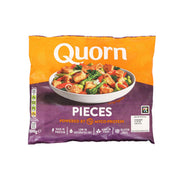 QUORN meat-free chicken-style pieces 300g bag, front view with PIECES label