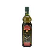 Carbonell extra virgin olive oil bottle, 750 mL, with green cap and red label.