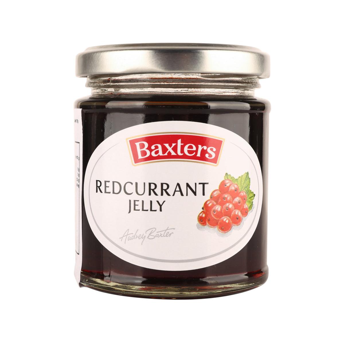 Baxters red currant jelly jar with metal lid