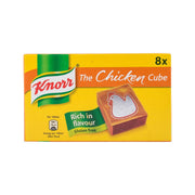KNORR chicken cube stock box, 8 pack, gluten free, rich in flavour