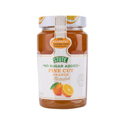 STUTE no-sugar-added fine cut orange marmalade jar, front label, 430g