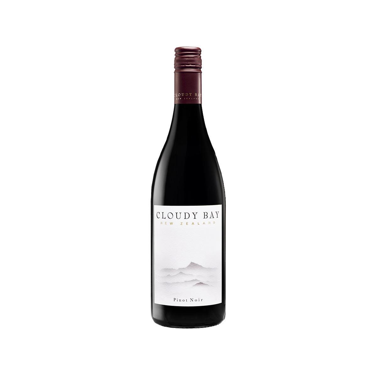 CLOUDY BAY Pinot Noir 22/23 wine bottle with dark red glass and foil-wrapped neck