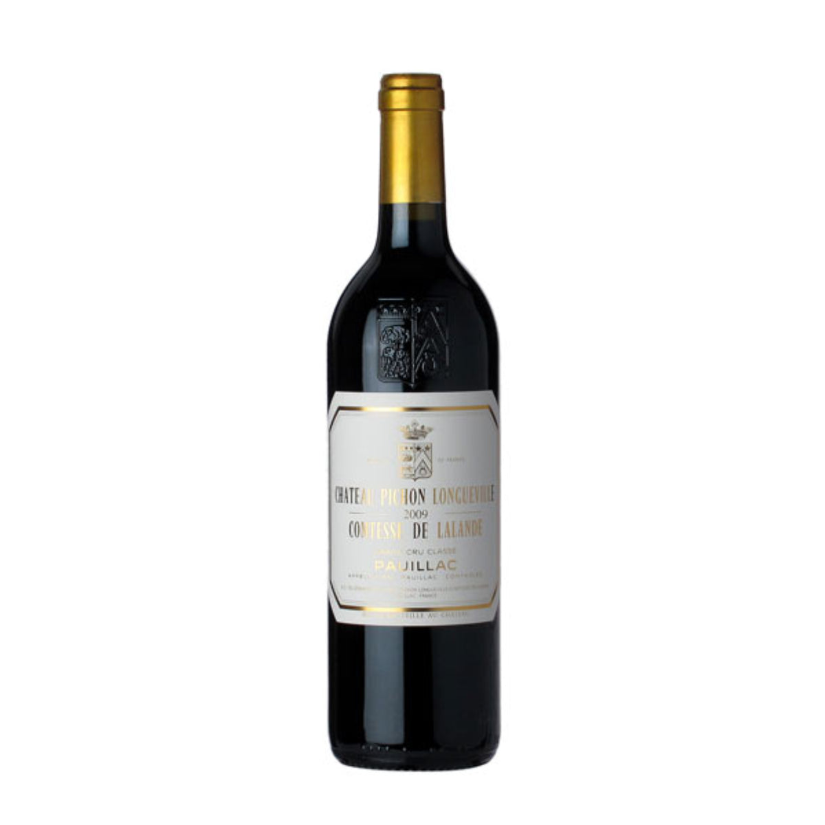 CH PICHON LALANDE Pauillac wine bottle with gold cork, 750 mL