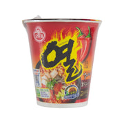 OTTOGI hot cup ramen, 62g, red paper cup with spicy noodle graphic