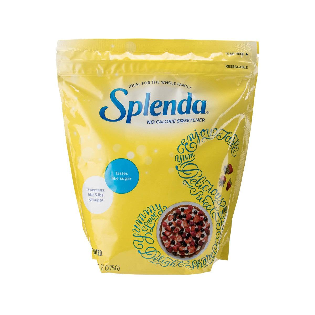 Granulated zero-calorie sweetener pouch by Splenda, resealable 275g