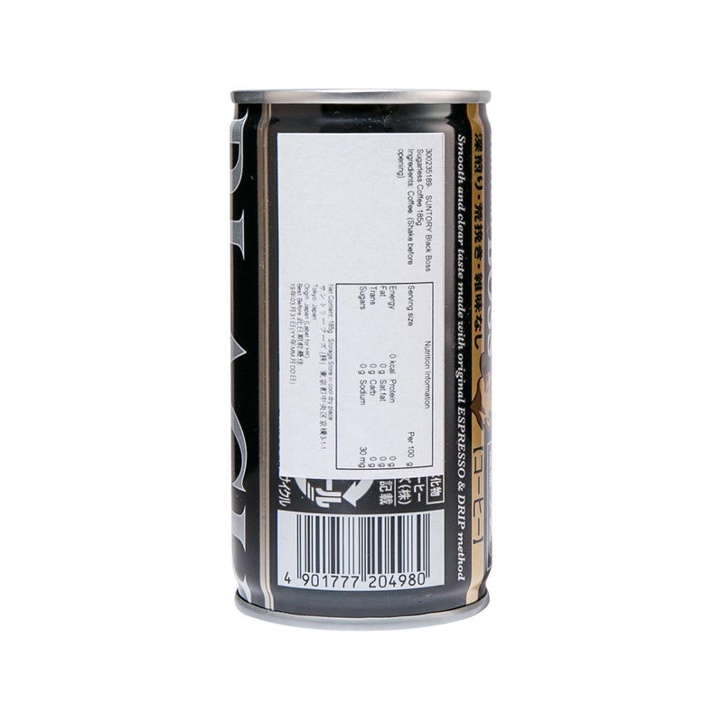 BOSS Black Boss Sugarless Coffee [Can]  (185g)