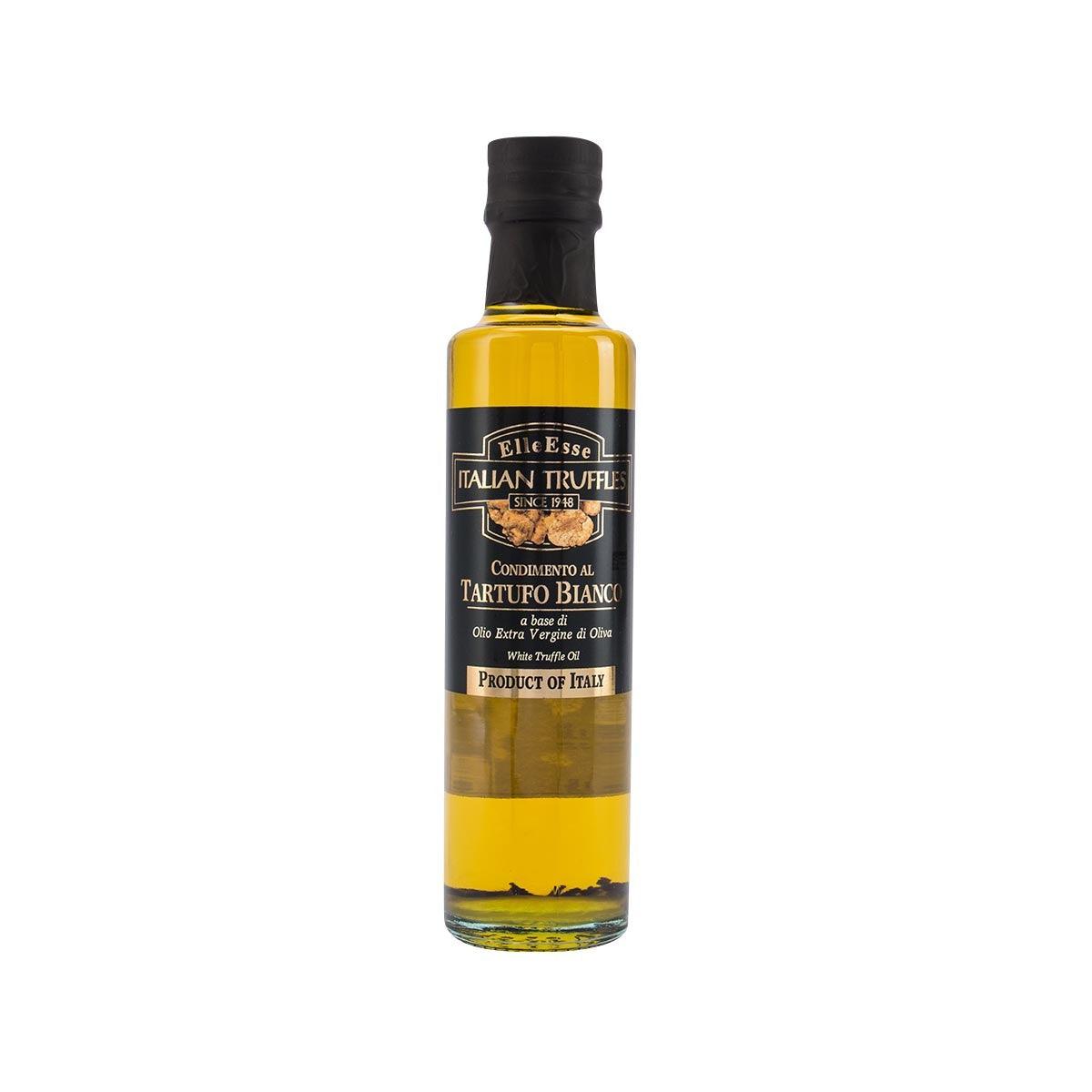 ELLE ESSE white truffle olive oil bottle, front label, 250 mL