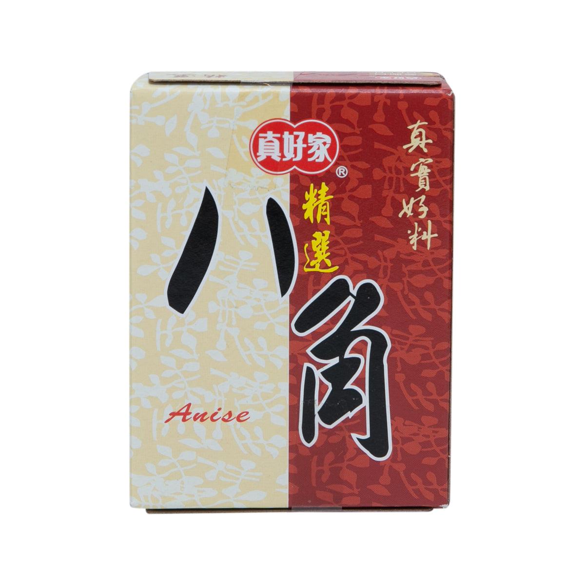 Anise spice carton with red and cream panels, front label with Anise text