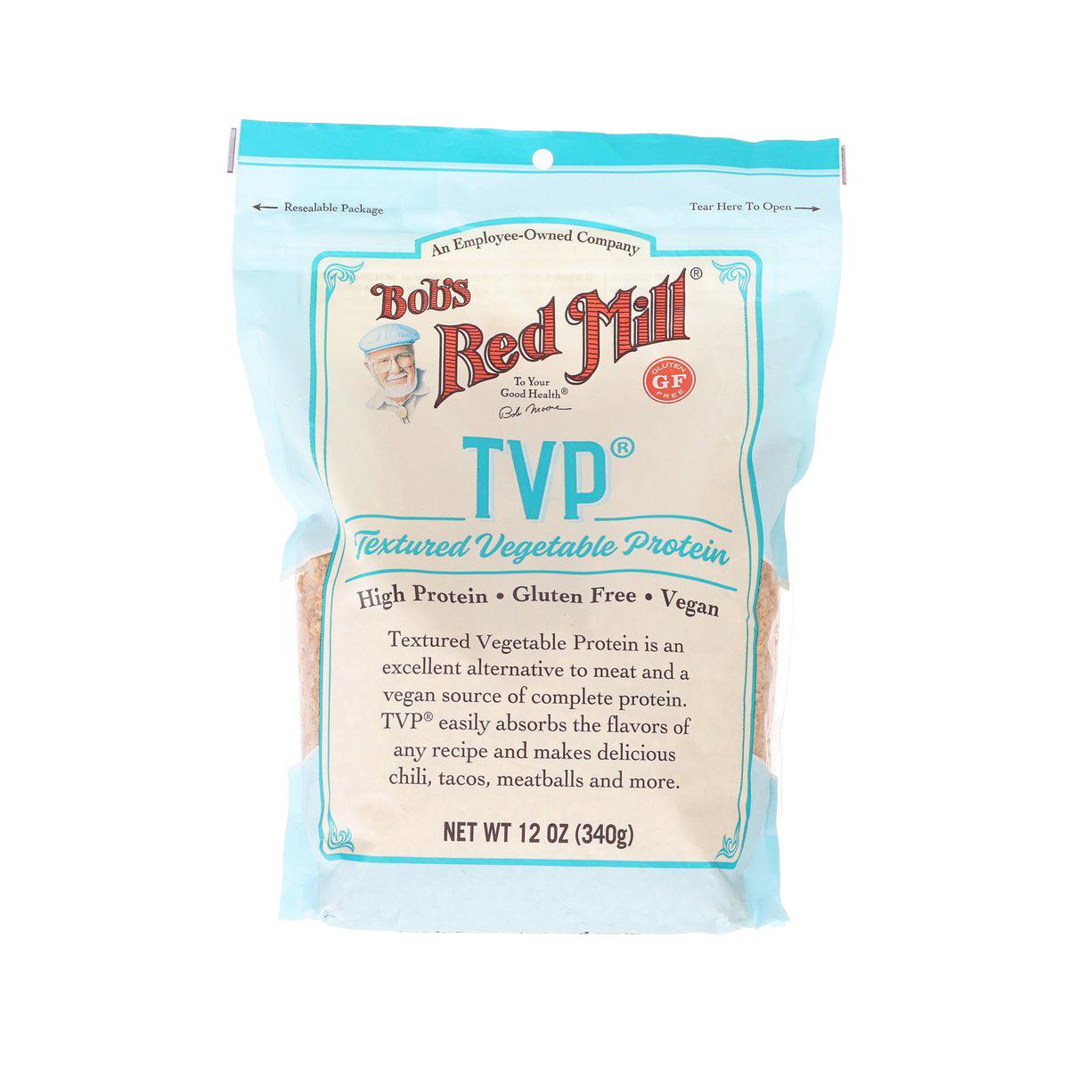 BOB'S RED MILL TVP textured vegetable protein, 12 oz (340 g) bag