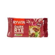 RYVITA Dark Rye crunchy crispbread pack, orange and burgundy label, 250 g