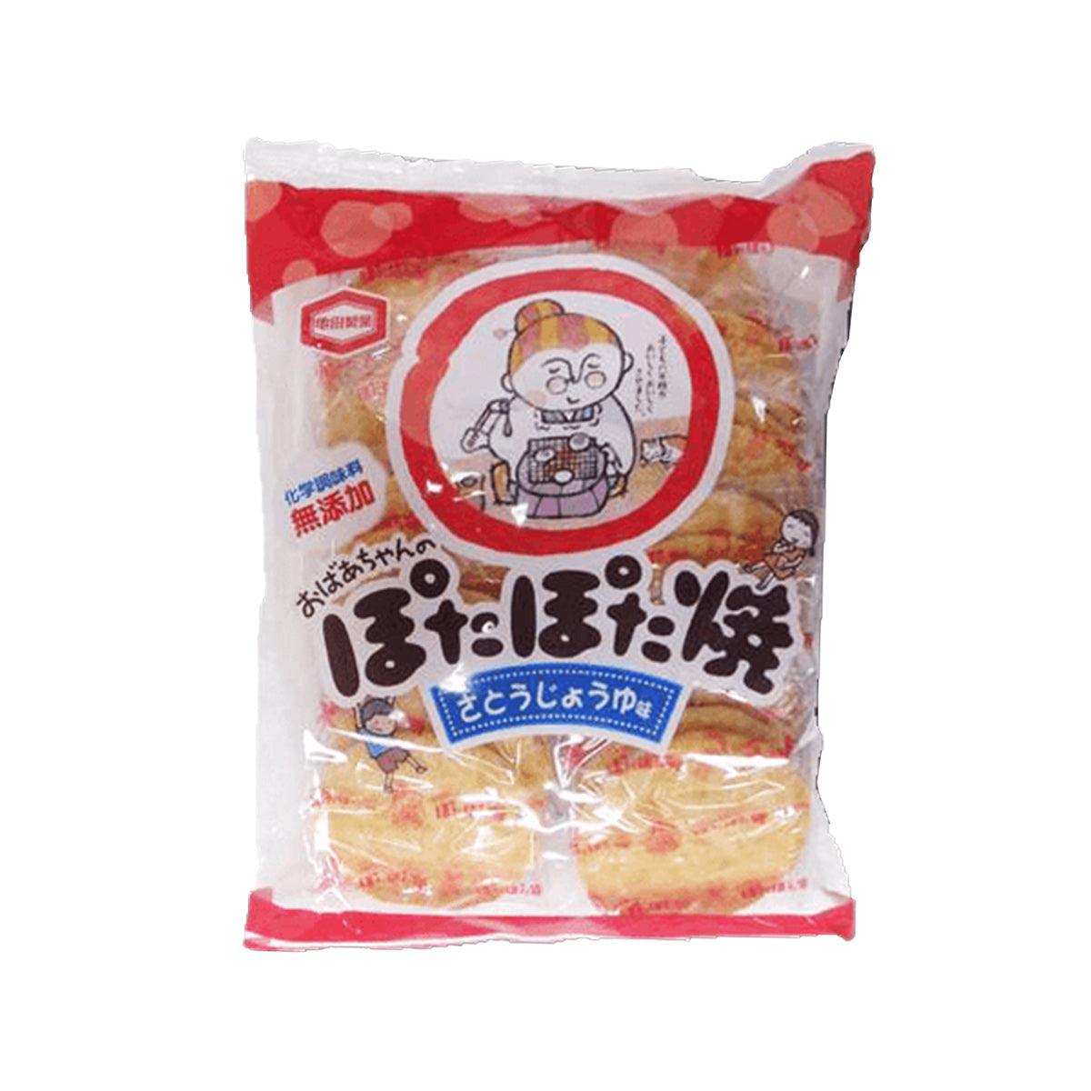 Soft rice cracker bag with sweet soy sauce, 20 pieces, red-and-white package
