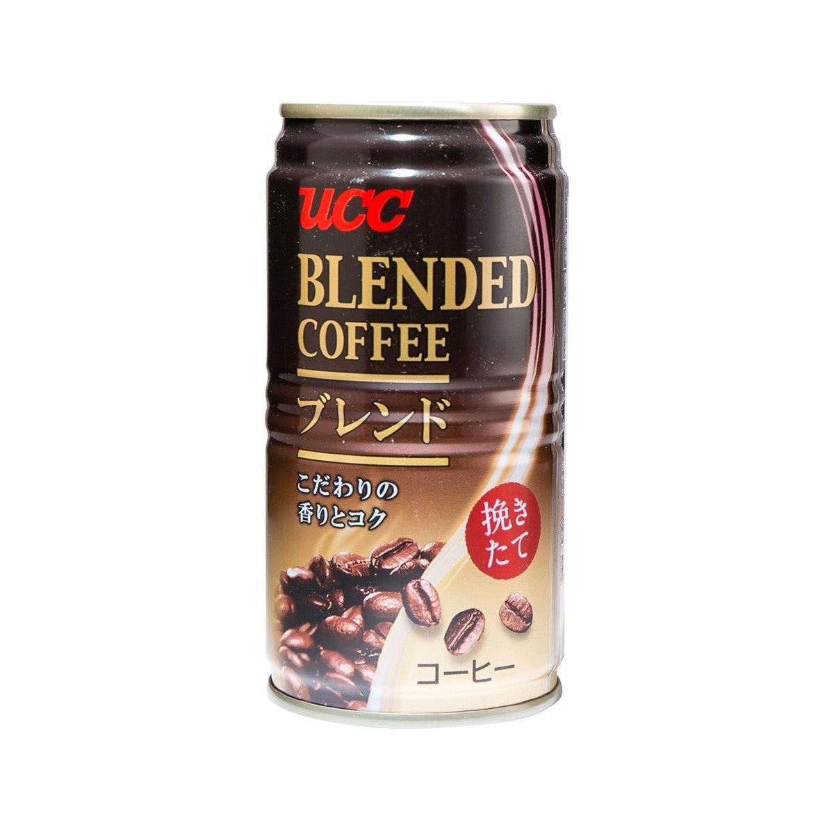 UCC blended coffee drink can, 185g, with dark coffee graphic front label