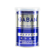 GABAN pepper spice container with clear lid, blue front label, 70 g