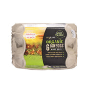 ZEALAND FARMS organic bio eggs 6 pack carton, free-range, sealed