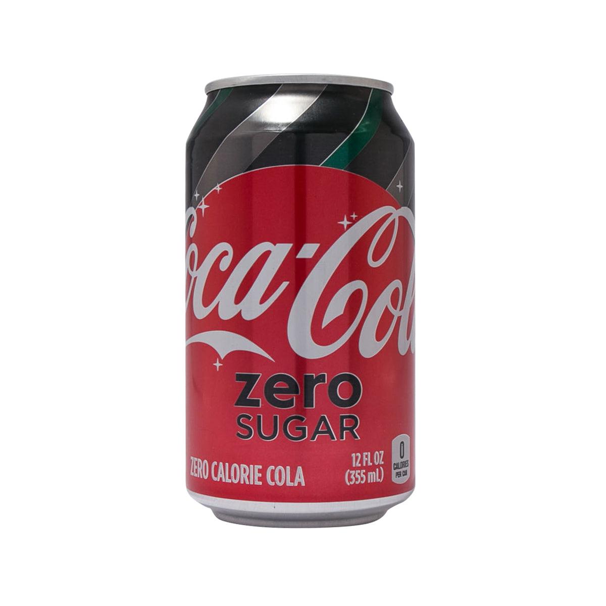 355 mL Coke Zero Sugar soda can with red and black label