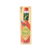 TABASCO Garlic Pepper Sauce 60 mL carton with red cap and green garlic label