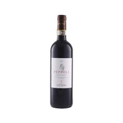 ANTINORI Peppoli Chianti Classico wine bottle with brown cork and front label
