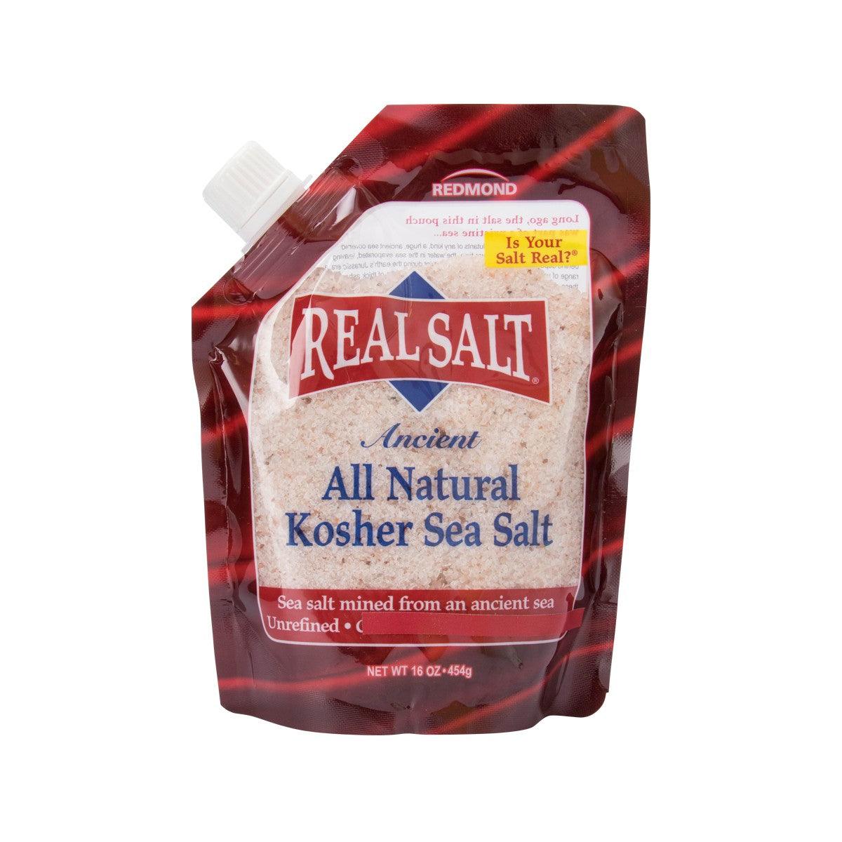 REALSALT ancient kosher sea salt, 454 g pouch