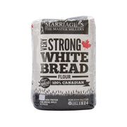 MARRIAGE's strong white bread flour bag, Canadian flour, front label