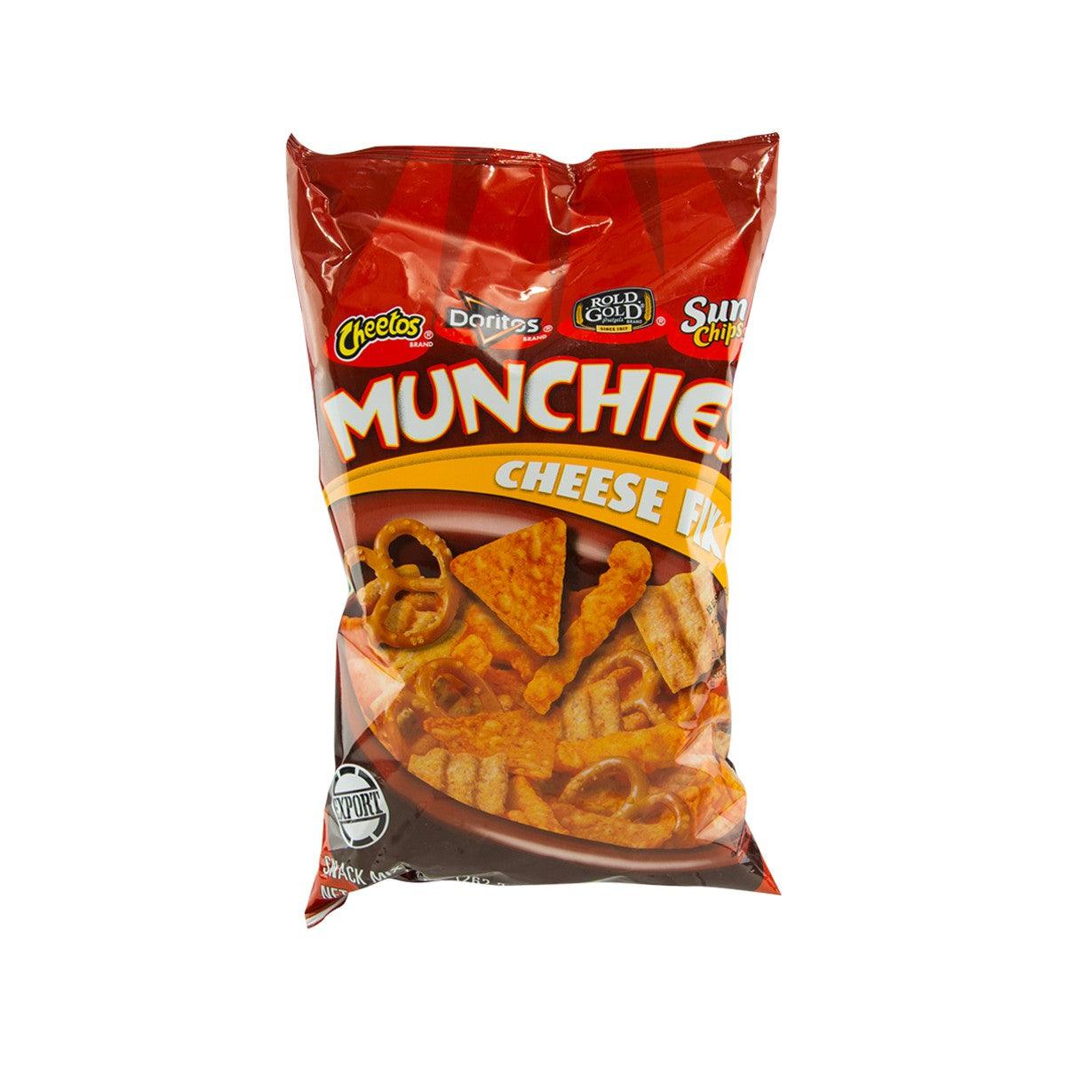 Frito-Lay Munchies snack mix bag, cheese flavor, red package with snack graphics