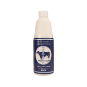 Yogurt drink bottle, 800g, white cap and blue label