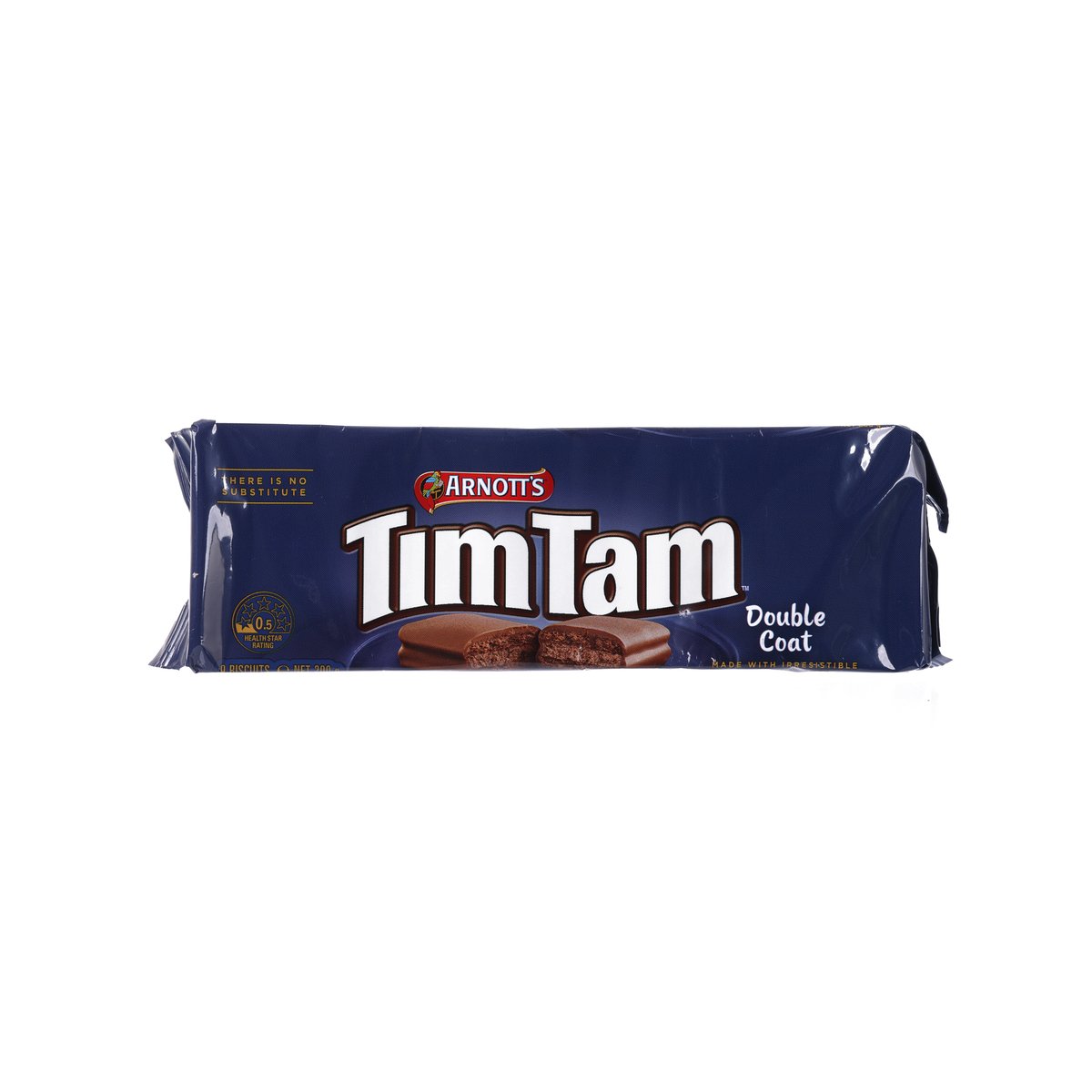 Chocolate sandwich biscuit pack with TimTam Double Coat, 200g