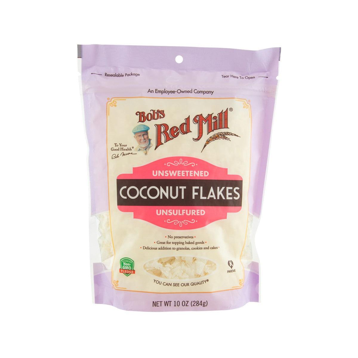 Unsweetened coconut flakes pouch by BOB'S RED MILL, 284g