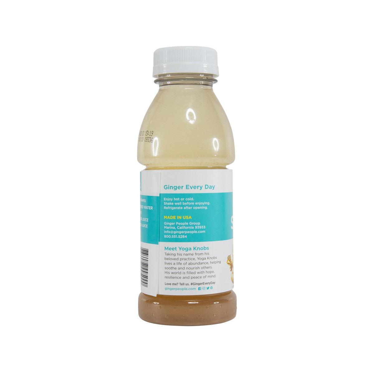 Ginger drink bottle back label, 360 mL