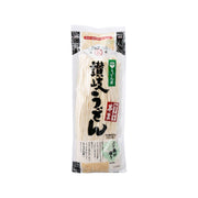 Thick semi-dried udon noodles bag, front label, 500g